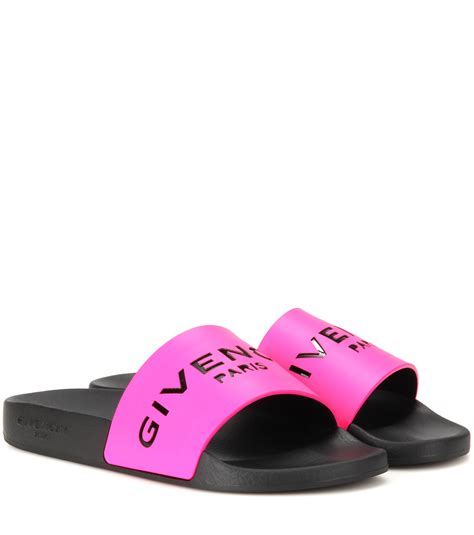 givenchy pink rubber slides|Givenchy slides sale.